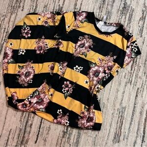 Floral Striped Maxi Dress